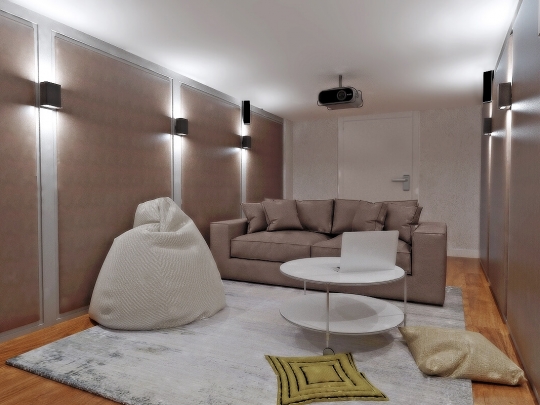 Interior design two-level apartment w / a "Author"